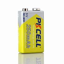 Image result for GP 9V NiMH 170mAh Rechargeable Battery