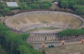 Image result for Aerial of Pompeii Amphitheatre