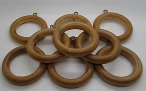 Image result for 1 Inch Wooden Viola Drapery Rings