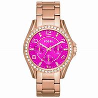Image result for Pink Fossil Watch