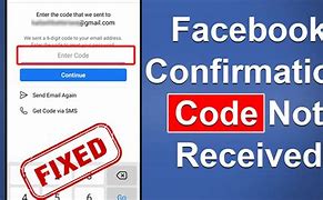 Image result for Received a Facebook Confirmation Code