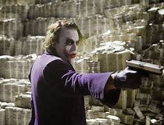 Image result for Dark Knight Joker Money