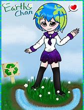 Image result for Earth Chan and Humans