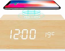 Image result for Qi Wireless Charger Pad Alarm Clock