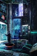 Image result for Futuristic Cyberpunk Building 2D