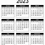 Image result for 2023 Calendar Printable One Page