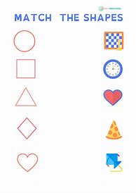 Image result for Match the Shapes and Objects