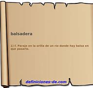 Image result for balsadera