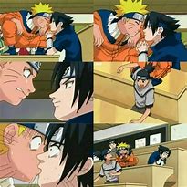 Image result for Naruto and Sasuke Kissing Memes