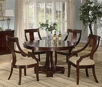 Image result for Round Cherry Wood Dining Table