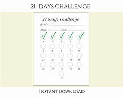 Image result for 21 Day Challenge Printables
