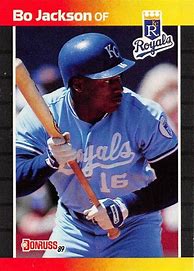 Image result for Most Valuable Bo Jackson Baseball Cards