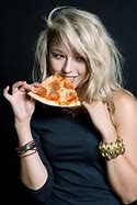 Image result for Model Eating Pizza