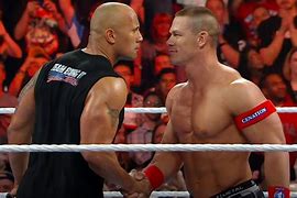 Image result for Dwayne Johnson vs John Cena Who Won