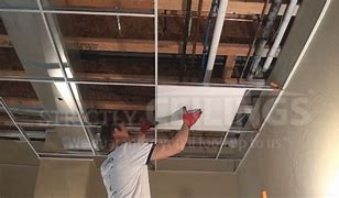 Image result for How to Install Drop Ceiling Grid