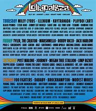Image result for Lollapalooza Lineup