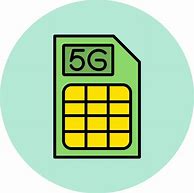 Image result for 5G Sim Card Visio Icon