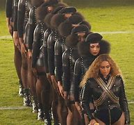 Image result for Beyoncé Super Bowl Look