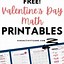 Image result for Preschool Valentine Math Worksheets