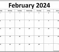 Image result for Calendar Printable Febuary