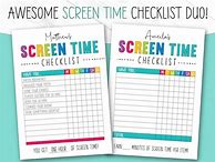 Image result for Before Screen Time Printable