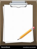 Image result for Clipboard Paper and Pencil Clip Art