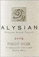 Image result for Alysian Pinot Noir Floodgate West Block