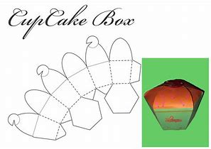 Image result for Cupcake Box Template