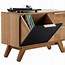 Image result for Solid Wood Record Player Cabinet