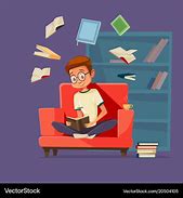 Image result for Man Reading Cartoon Kindle