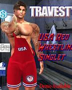 Image result for Red Wrestling Singlet