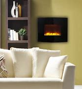 Image result for Flat Wall Mounted Fireplace