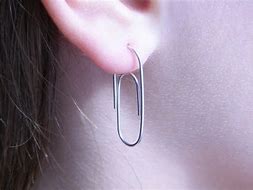 Image result for Paper Clip Earrings