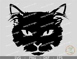 Image result for Kids Blak Cat Face SVG