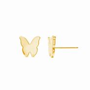 Image result for March Birthstone Stud Earrings Butterfly