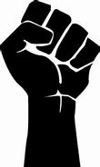 Image result for Black Power Fist Outline