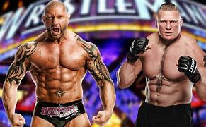 Image result for WWE Batista vs Brock Lesnar