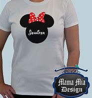 Image result for Minnie Mouse Shirt Decals