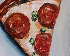 Image result for Pizza Charcoal Painting