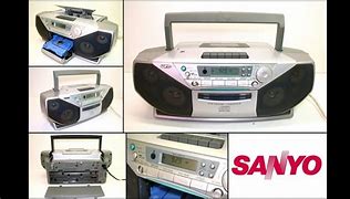 Image result for Sanyo CD Radio Cassette Player