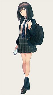 Image result for Anime Girl School Uniform Cropped