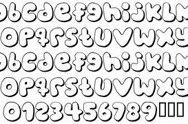 Image result for Bubble Font Edgy