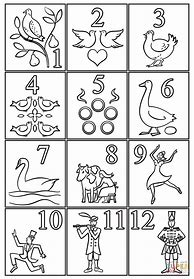 Image result for 12 Days of Christmas Coloring Book Pages