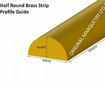 Image result for Half Round Metal Strips