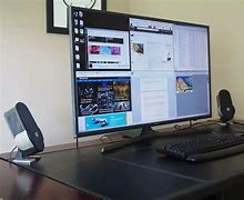 Image result for Large Screen TV as Computer Monitor