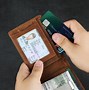 Image result for Air Tag Wallet Light Brown Color