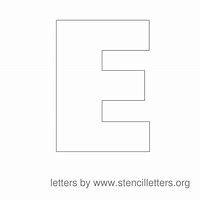 Image result for Large E Stencil