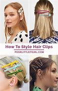 Image result for How to Use Hair Clips