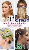Image result for Push On Hair Clips