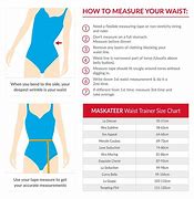 Image result for Waist Trainer Size Chart